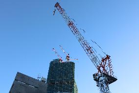 Construction site Image of crane